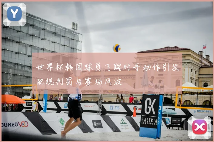 世界杯韩国球员飞踹对手动作引发犯规判罚与赛场风波